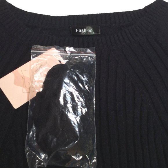 Long Sleeve Knit Bodycon Sweater Dress L *NWT* - Picture 6 of 9
